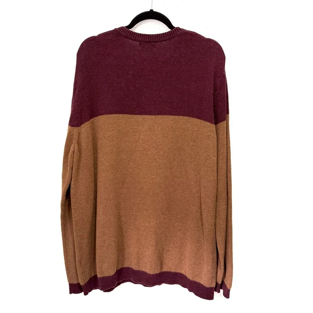 Banana Republic Wool‎ blend Two-Tone Crewneck Sweater XXL